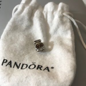 Pandora Oval Lights charm in champagne